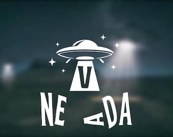 Area 51 Nevada Nevada UFO-Aufkleber | Alien Aufkleber
