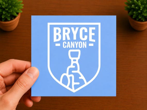 Bryce Canyon National Park Vinyl Decal | Utah Hoodoo Sticker | National Park Gift | Hiking Decal
