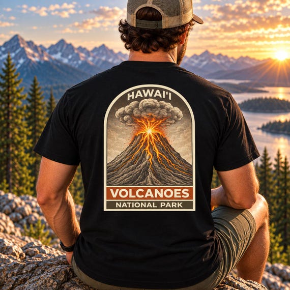 Hawaiʻi Volcanoes National Park Comfort Colors T-Shirt | Travel Souvenir Tee