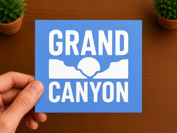Grand Canyon National Park Vinyl Decal | Arizona Sticker | Hiking Adventure Decal | National Park Gift