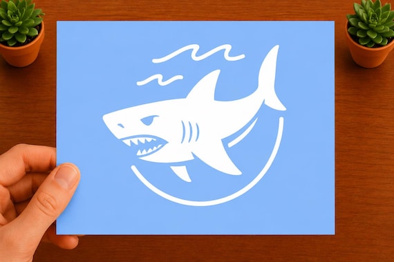 Great White Shark Vinyl Decal | Shark Sticker | Ocean Car Window Decal | Marine Life Gift
