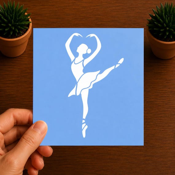 Ballerina Decal | Ballet Dancer Vinyl Sticker | Ballet Car Window Decal | Ballet Silhouette Sticker | Ballet Gift
