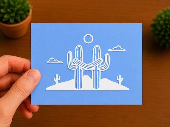 Saguaro Cactus Vinyl Decal | Arizona Desert Sticker | Southwest Adventure Decal | Nature Lover Gift