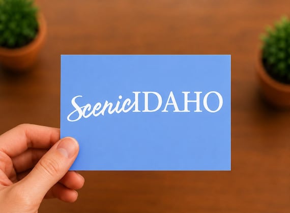 Scenic Idaho Vinyl Decal | Idaho State Sticker | Idaho Travel Decal | Idaho Souvenir Gift