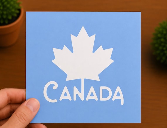 Canada Maple Leaf Vinyl Decal | Canadian Pride Sticker | Canada Souvenir Gift