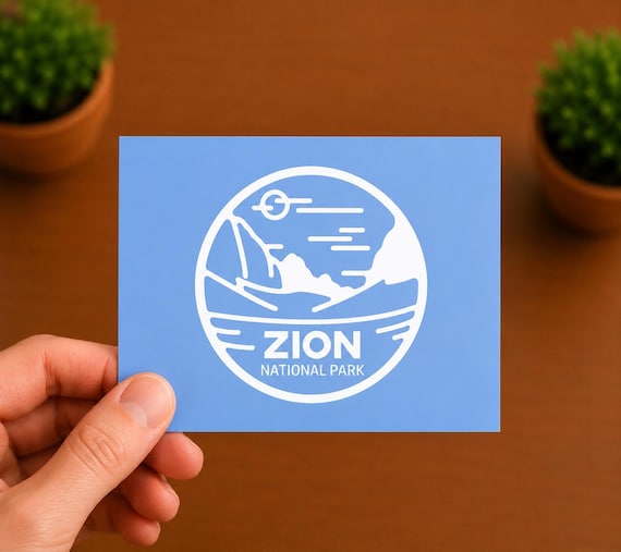 Zion National Park Vinyl Decal | Utah Hiking Sticker | National Park Travel Gift