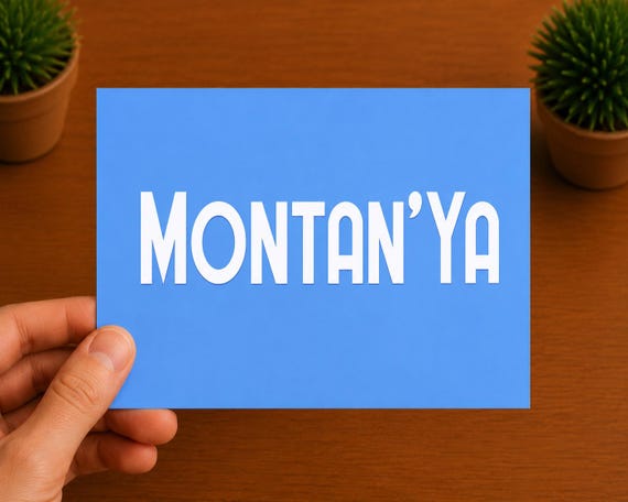 Montan’Ya Vinyl Decal | Montana Sticker | Funny Montana Gift | Big Sky Country Decal