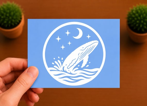 Humpback Whale Vinyl Decal | Ocean Sticker | Marine Life Car Window Decal | Sea Life Waterproof Vinyl Sticker | Whale Lover Gift