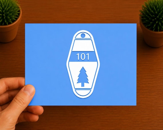 Route 101 Vinyl Decal | Highway 101 Sticker | Vintage Motel Key Tag | Road Trip Gift