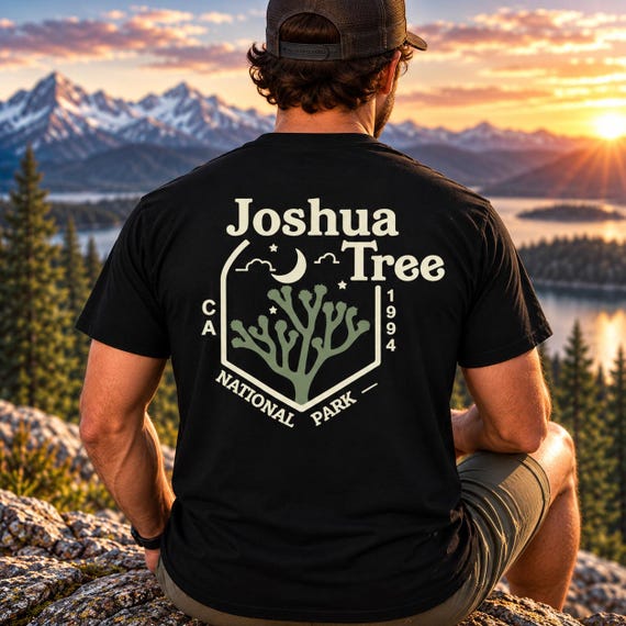 Joshua Tree National Park Comfort Colors Shirt | California Desert T-Shirt | Outdoor Nature Graphic Tee