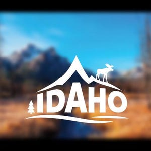 Experience IDAHO | Idaho Decal | Idaho Sticker | Moose Sticker
