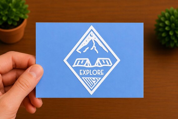 Wyoming Vinyl Decal | Explore Wyoming Sticker | Mountain Camping Decal | Outdoor Adventure Gift
