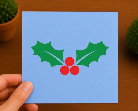 Christmas Holly Berry Vinyl Decal | Holiday Sticker | Winter Decor | Christmas Gift