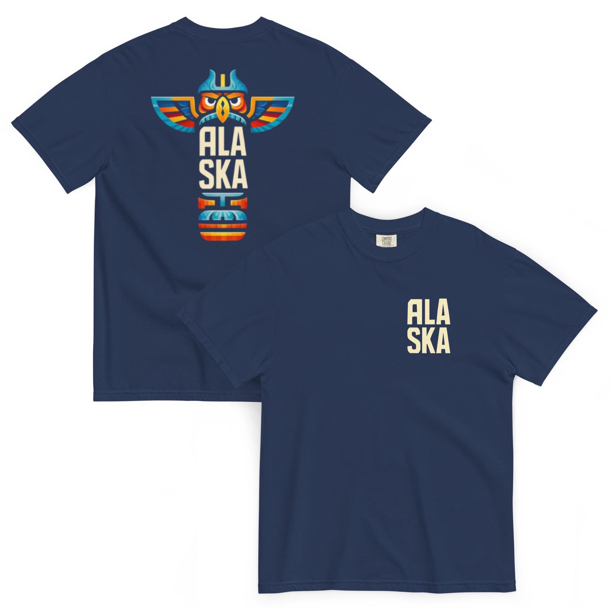 Alaska Graphic T Shirt | Minimalist Travel Tee | Outdoor Adventure