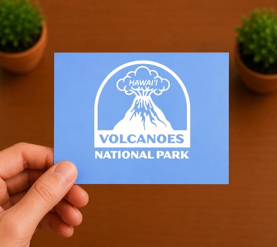 Hawaii Volcanoes National Park Vinyl Decal | National Park Sticker | Hawaii Travel Gift