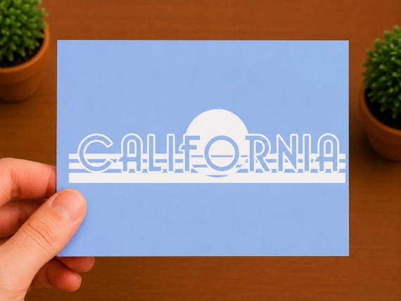 Vintage California Decal | California Decal | Cali Sticker