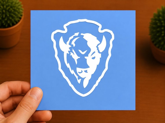 Bison Head Vinyl Decal | American Buffalo Sticker | Wildlife Car Window Laptop Water Bottle Decal