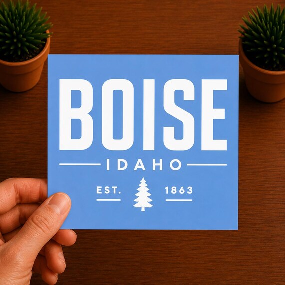 Boise Idaho Vinyl Decal | Boise Sticker | Idaho Car Window Decal | Treasure Valley Gift