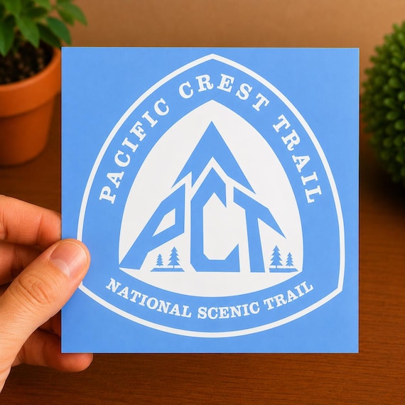 Pacific Crest Trail Decal | PCT Sticker | Thru Hiker Decal | Backpacking Hiking Trail Gift