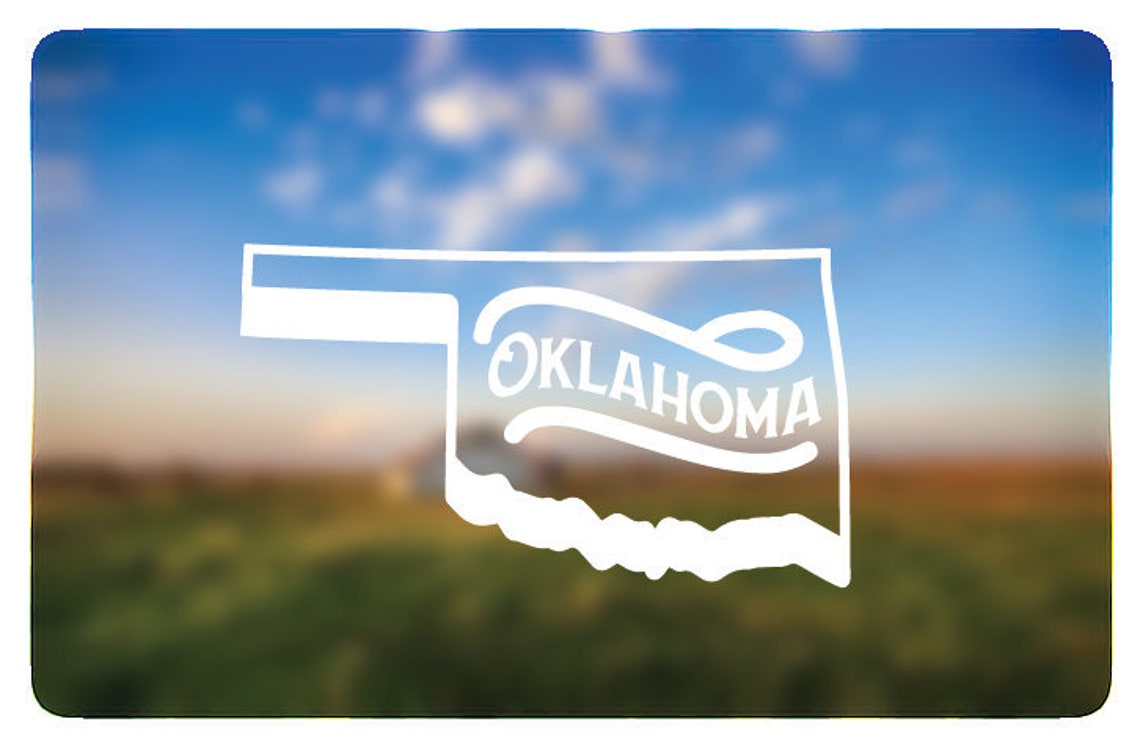 Oklahoma Decal OK Decal OKC Decal Oklahoma Sticker Etsy