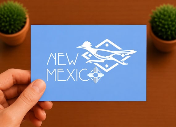 New Mexico Roadrunner Vinyl Decal | Southwest Desert Sticker | Roadrunner Bird Decal | New Mexico Gift