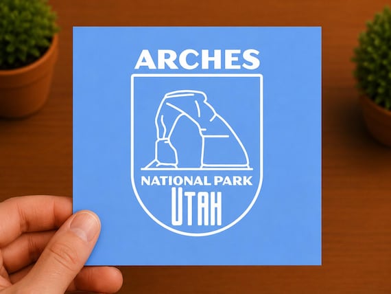 Arches National Park Vinyl Decal | Utah Desert Sticker | Hiking Adventure Gift