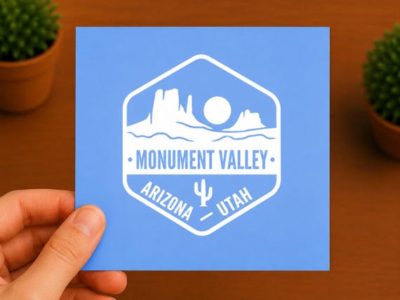 Monument Valley Vinyl Decal | Navajo Tribal Park Sticker | Arizona Utah Desert Gift | Southwest Adventure