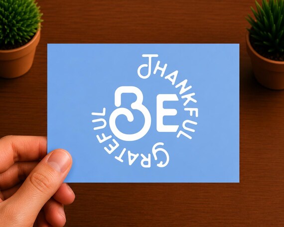 Be Thankful Be Grateful Vinyl Decal | Christian Sticker | Faith Car Window Decal | Inspirational Christian Gift