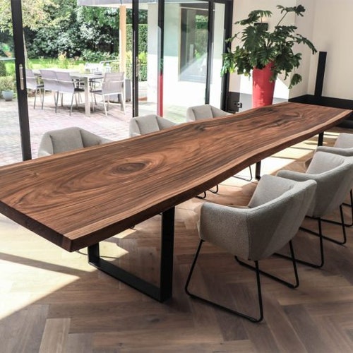 Solid Hardwood Dining Table Etsy UK