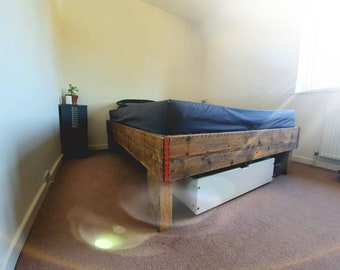 Bed Frame Rustic design All sizes available. Free installation in your home!