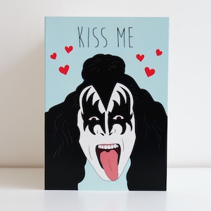 Carte Gene Simmons (baiser) pour la Saint-Valentin