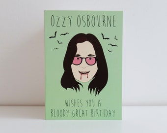 Ozzy Osbourne Black Sabbath Geburtstagskarte