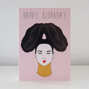 Carte Joyeux anniversaire Bjorkday Bjork