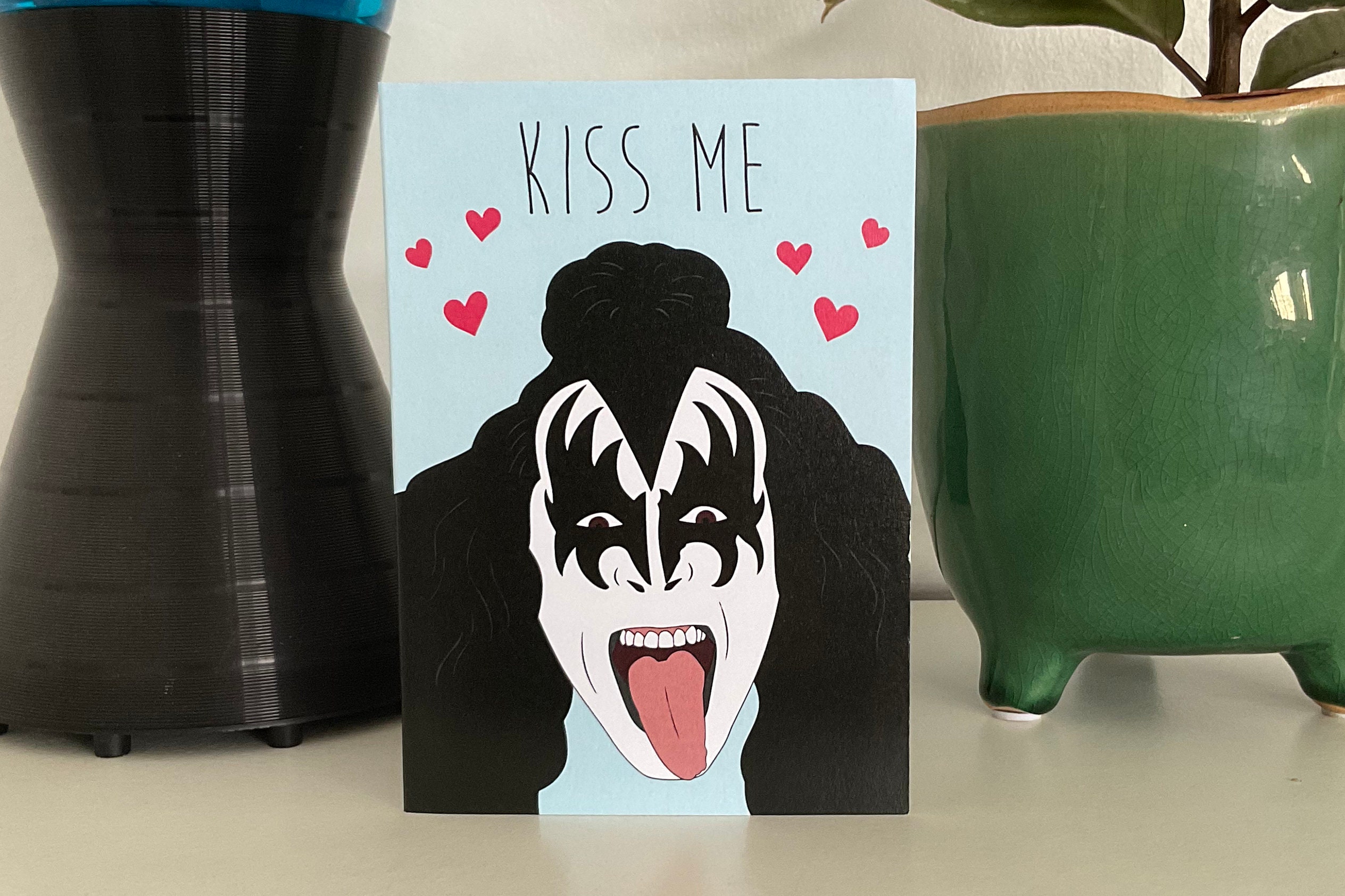 Gene Simmons Valentine's Day Card – Funny Rock Valentine for Kiss