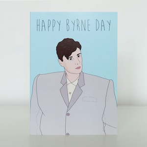 Tarjeta de cumpleaños de David Byrne Talking Heads
