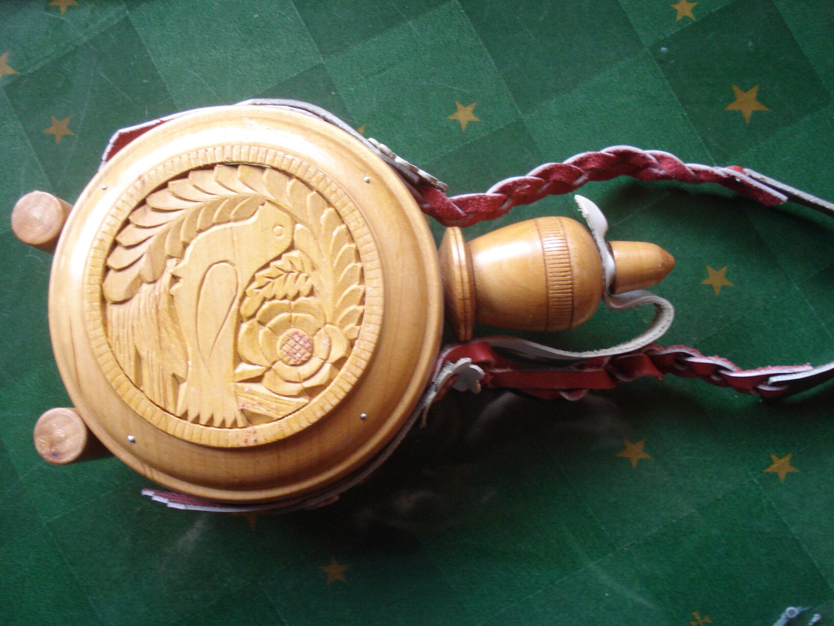 Vintage Wooden Vessel /Wine Flask/ Vintage Hand Carved Etsy