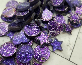 Acrylic Pieces - PURPLE | Jewellery Making Supplies | Craft Supplies | Acrylic Earring Shapes |