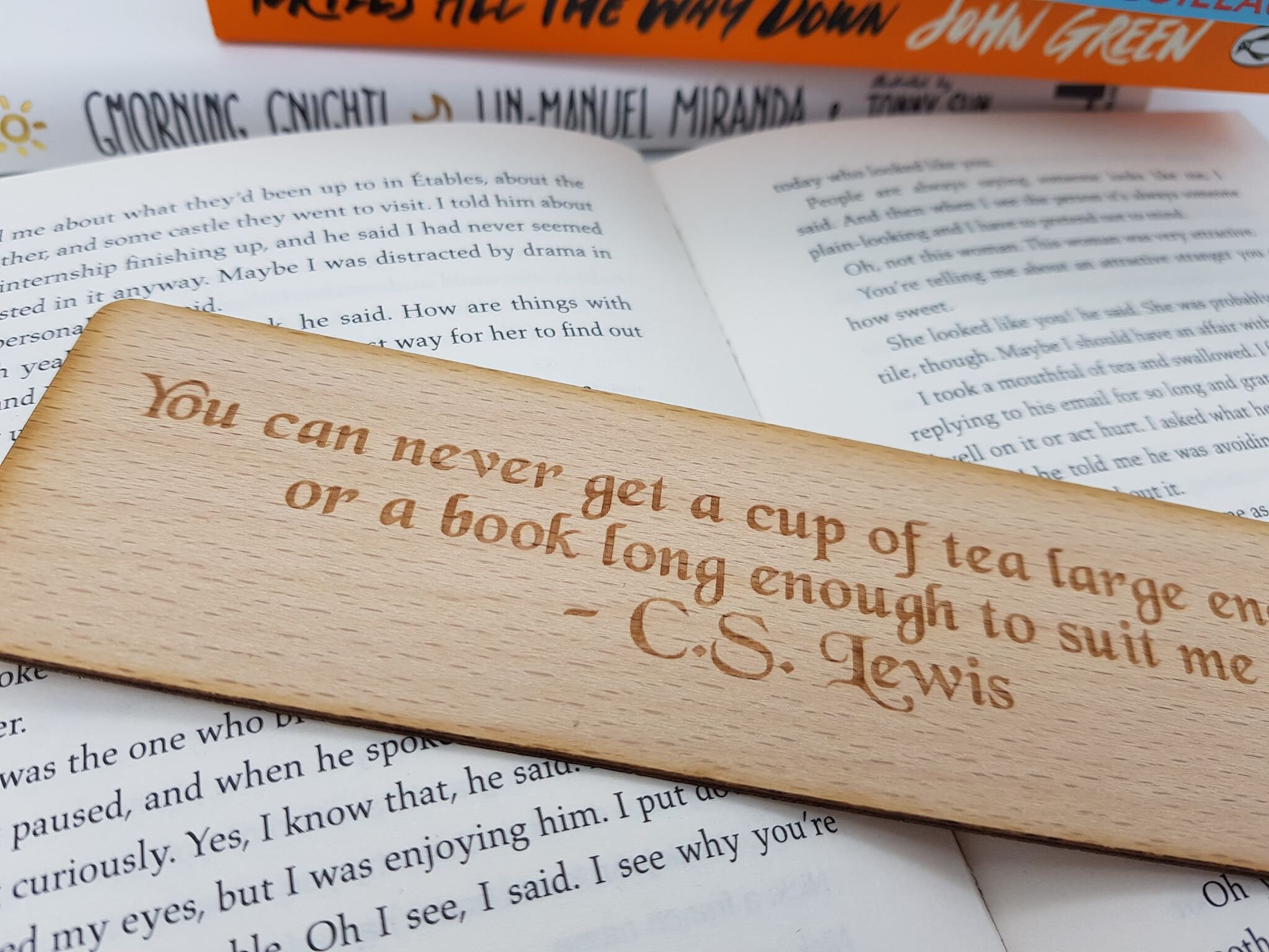 CS Lewis Bookmark Wooden Bookmarks Laser Engraved Laser Etsy