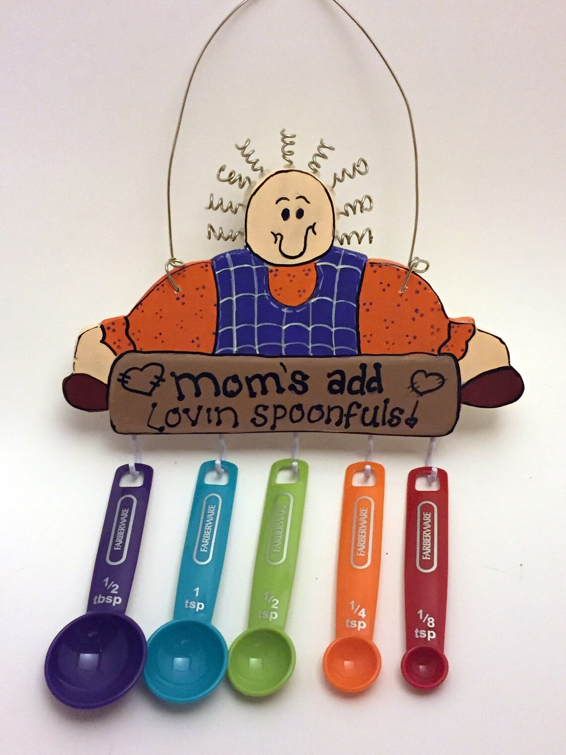 Measuring Spoon Holder Primitive Decor Kitchen Decor Wall Etsy