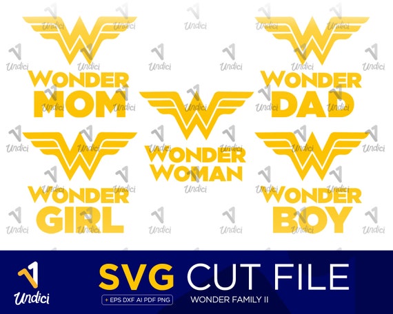 Download Wonder Woman Family Svg Bundle Wonder Mom Wonder Girl Etsy