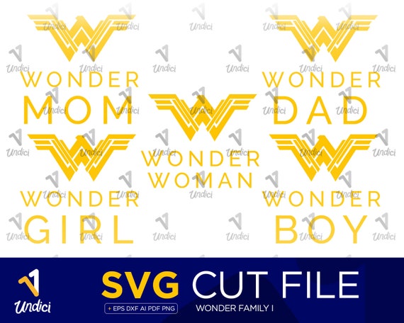Download Wonder Woman Family Svg Bundle Wonder Mom Wonder Girl Etsy
