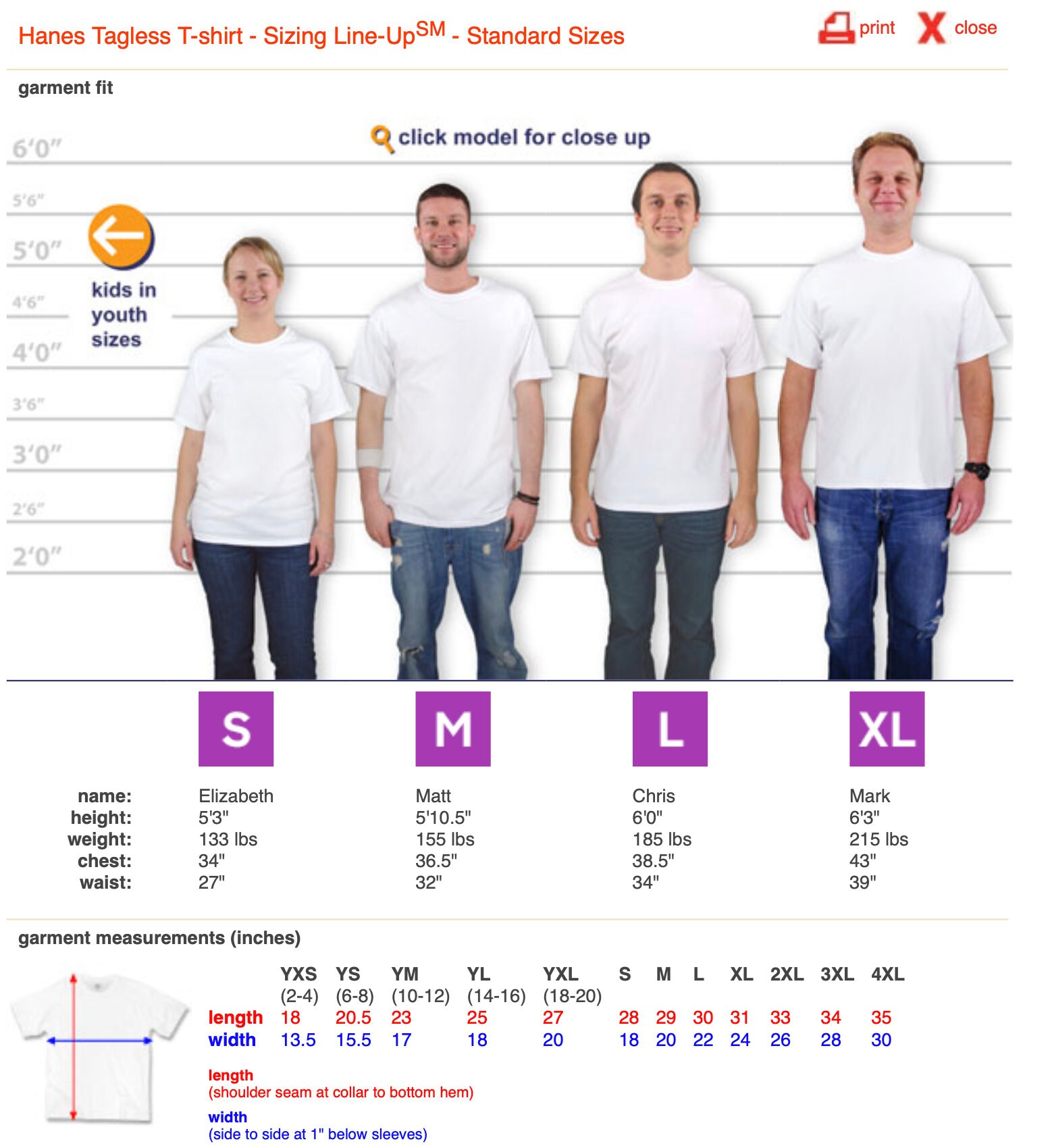 hanes xxl tall tee shirts