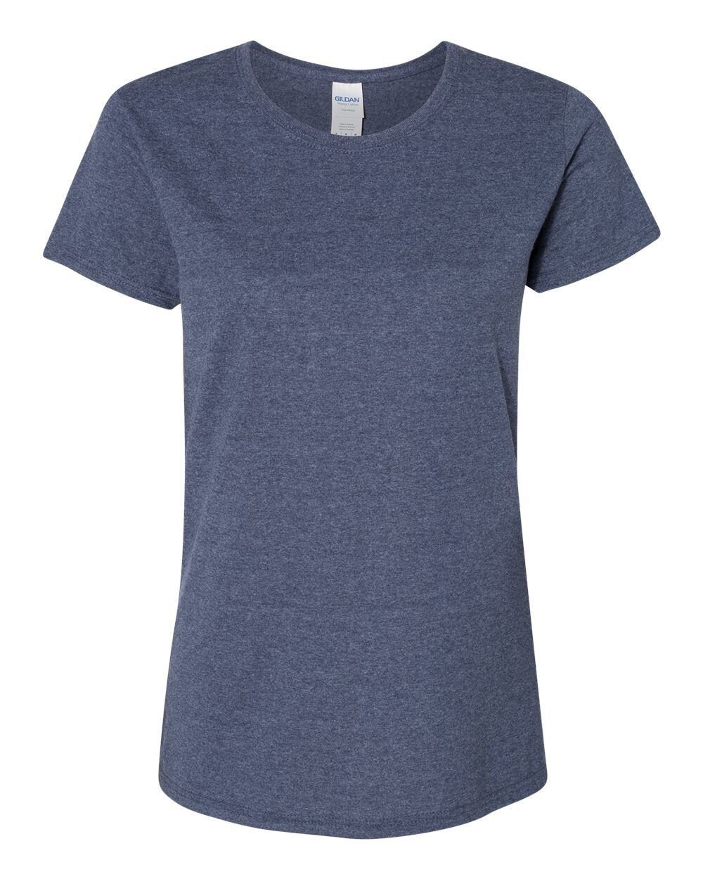 Custom Gildan Womens Plain T Shirt Solid Cotton Short Sleeve Etsy