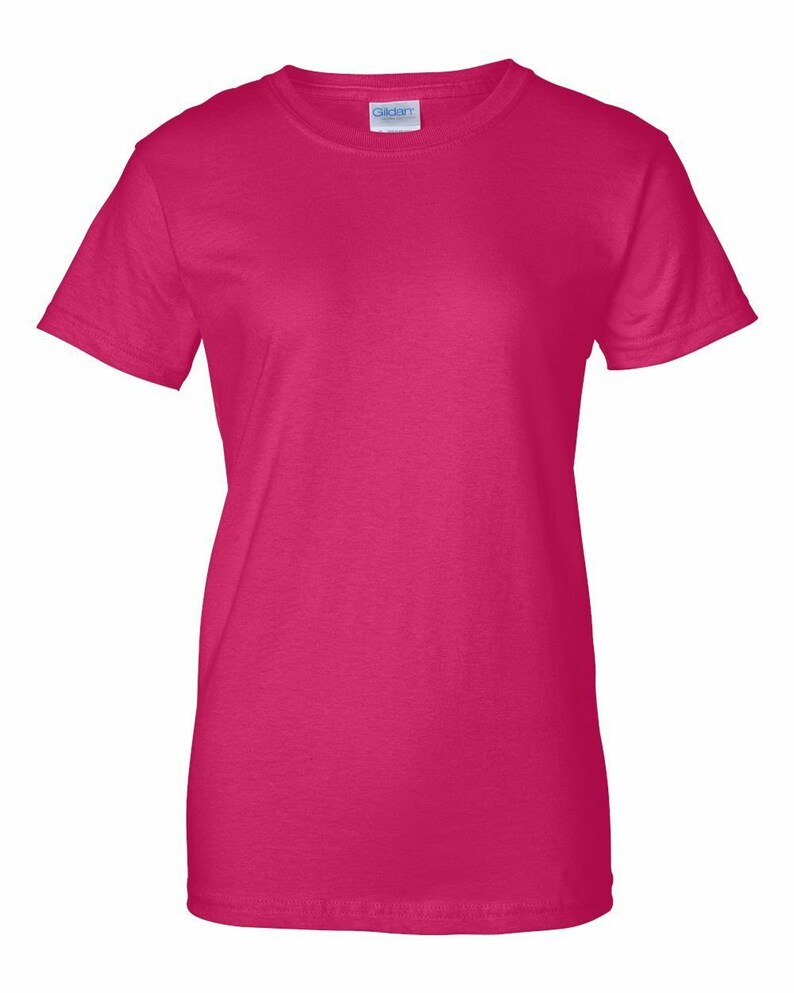 Custom Gildan Womens Plain T Shirt Ultra Cotton Short Sleeve Etsy
