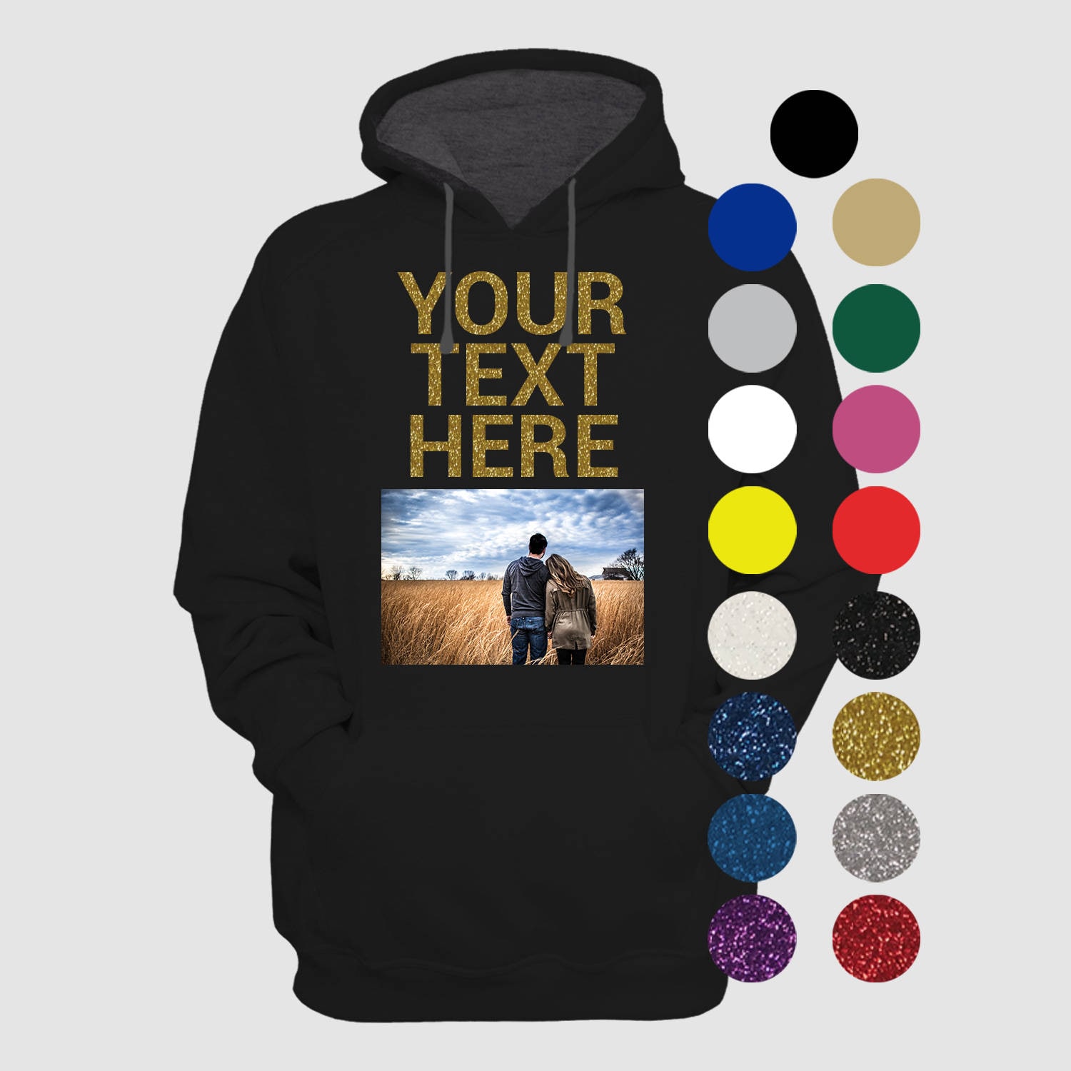 SIZE:4XL Custom Hoodies For Men/ Women Picture Photo Logo Name Design Your Own Personalized Sweatshirts P30772