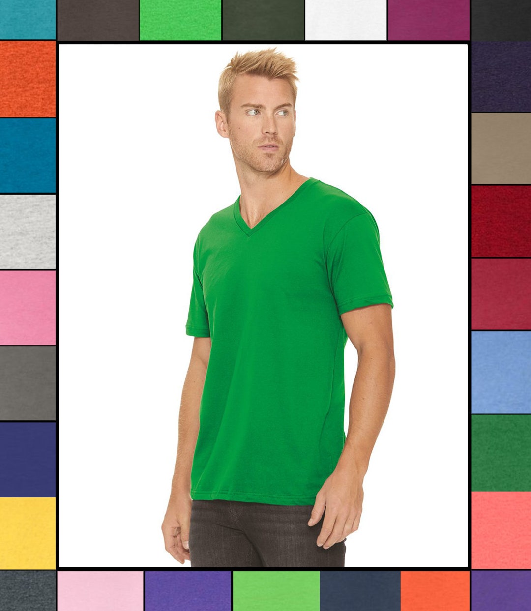 Custom Next Level - Premium Soft Unisex Short Sleeve V-neck T-shirt ...