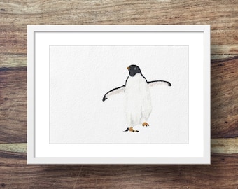 Adélie penguin (Penguin art, cute penguins, penguins, penguin print)