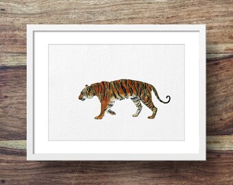 Tigre de Sumatra (art du tigre, impression du tigre)