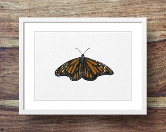 Papillon monarque (art papillon, peinture de papillon, papillons)