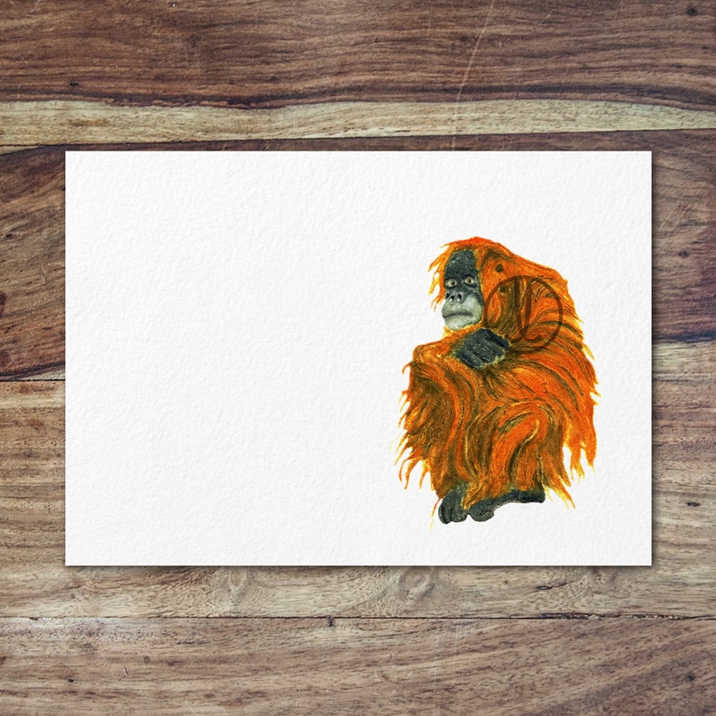 Orangutan endangered animals, Orangutan art image 2